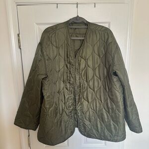 Olive Quilted Women's Jacket